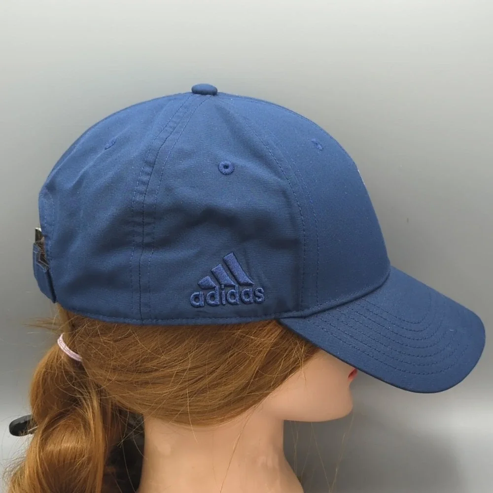 Adidas Golf Performance 6 Panel Hat Trophy Cup Logo Navy Blue Snapback OSFM Cap